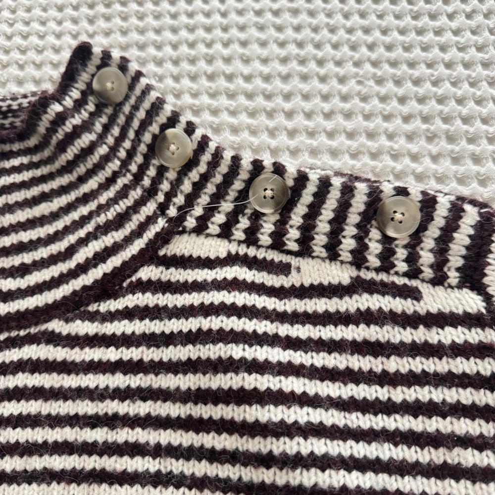 Long-Sleeve Funnel Neck Button Pullover Sweater U… - image 8